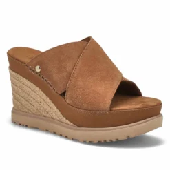 UGG Women's Abbot Slide Wedge Sandal - Chestn