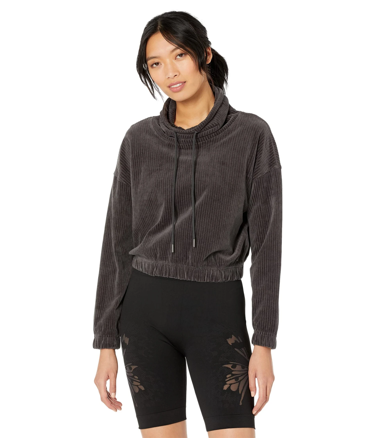 UGG Calland Knit Courduoy Funnel Neck Top 1 UGG Calland Knit Courduoy Funnel Neck Top