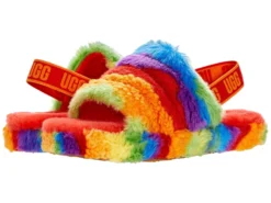 UGG Kids Fluff Yeah Slide Cali Collage (Little Kid/Big Kid)