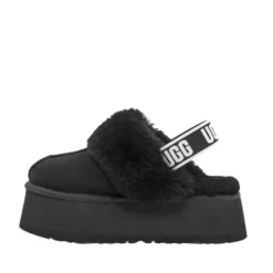 UGG FUNKETTE BLACK SLIDES -Ugg FUNKETTEBLK3