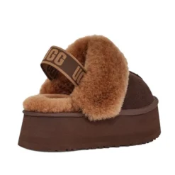 UGG FUNKETTE BROWN SLIDES -Ugg funkettebrown3