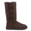 UGG AUSTRALIA BAILEY BUTTON TRIPLET CHOCOLATE BROWN
