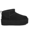 UGG ULTRA MINI BLACK PLATFORM BOOTS
